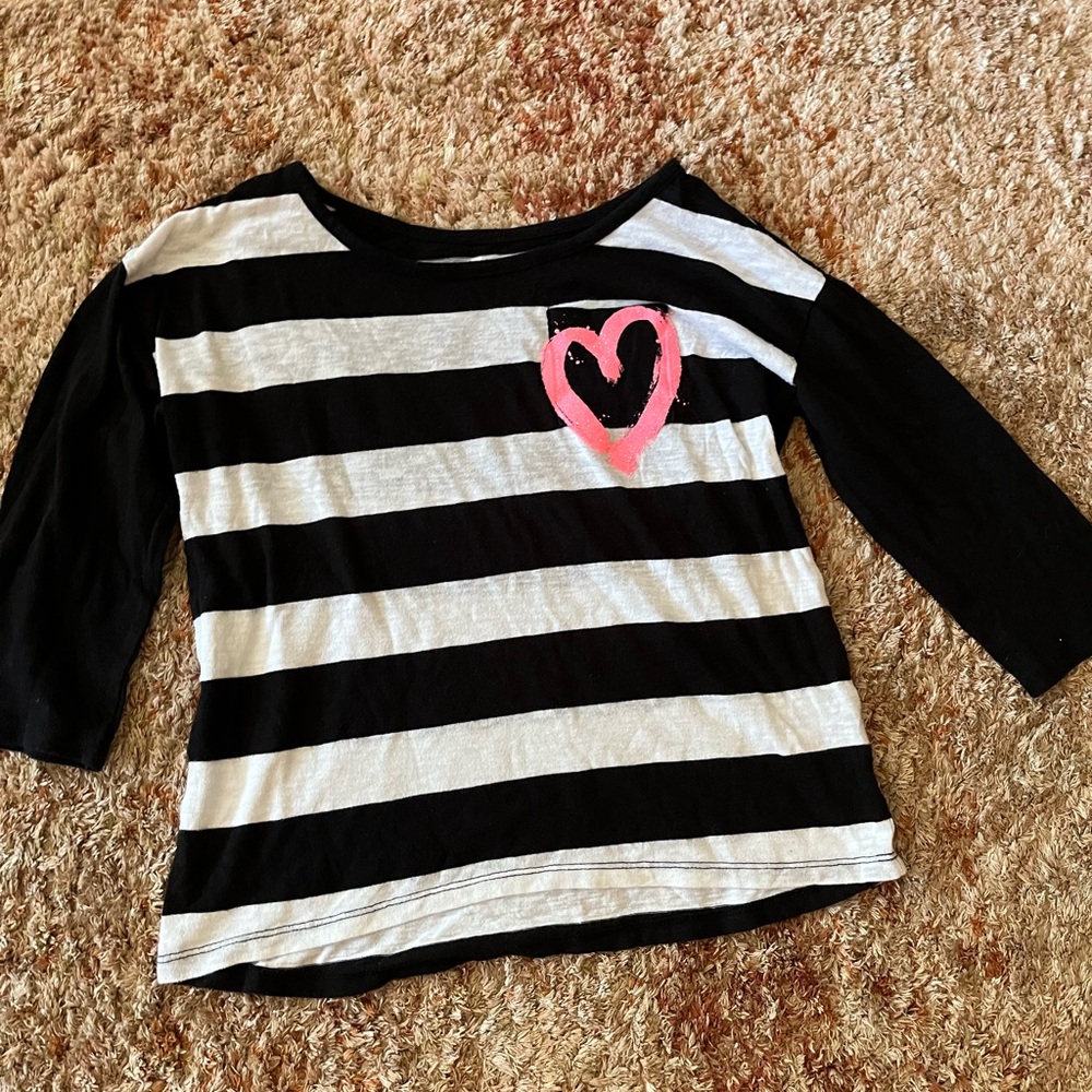 Justice 3/4 length sleeves Girls size 8